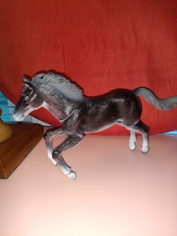 Dark Gray Plastic Toy Horse - Image 2