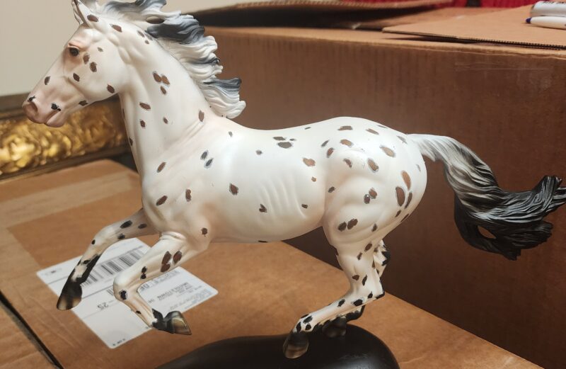 Custom Show Jumper – Leopard Appaloosa – Black Base – OOAK