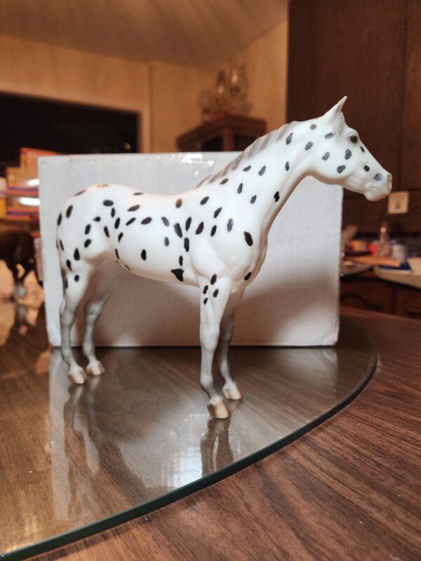 Breyer Family Appaloosa Mare on Lady Phase Mold, Black Leopard Appaloosa - Image 2