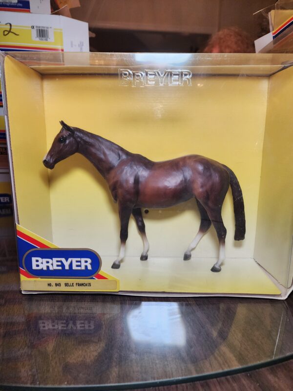 Breyer Selle Francais, Model #843, Vintage, In Box, Released 1991-1992, Liver Chestnut