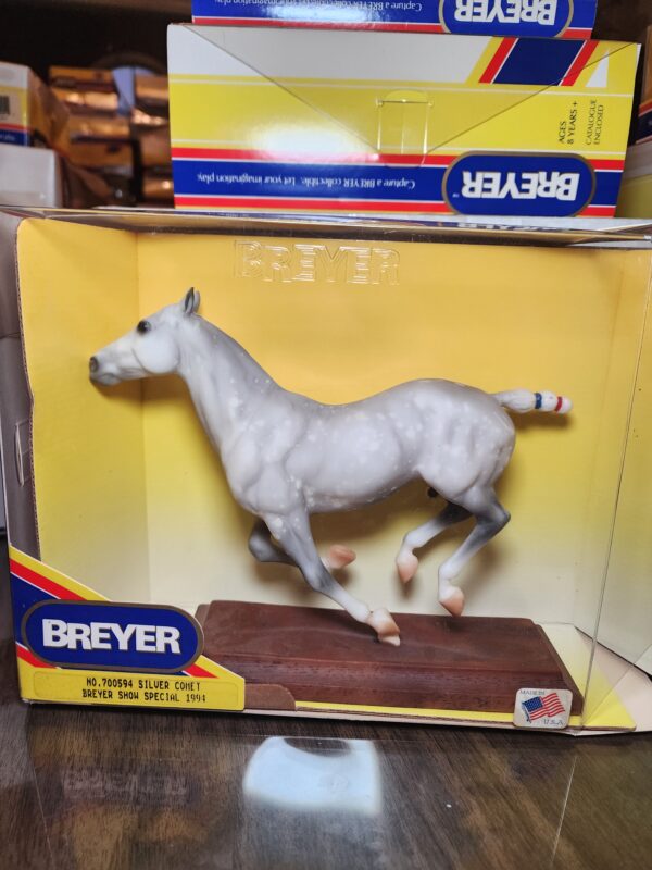 Breyer Show Special, Silver Comet on Polo Pony Mold, Model #700594, COA, 1994, Vintage - Image 2