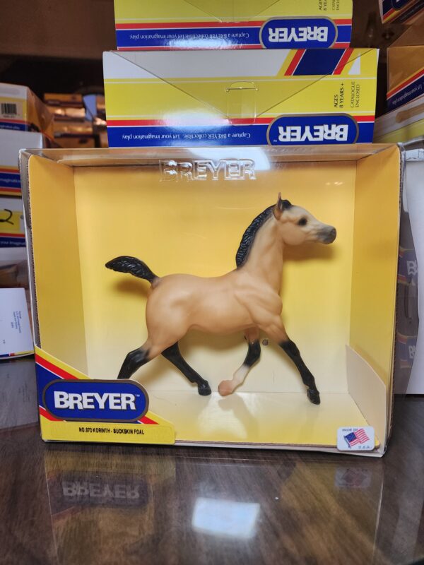 Breyer Korinth, Buckskin  Running Foal, Model #970. Released 1996-1997, Vintage