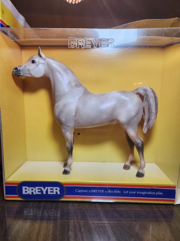 Breyer Proud Arabian Stallion, Rose Dapple Gray, Box, Vintage, Model #802, 1989-1990